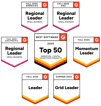 Best Software 2025 Top 50 Marketing + Fall 2025 Grid Leader