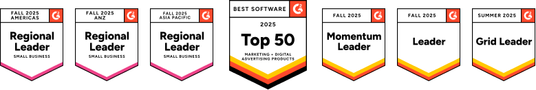 Best Software 2025 Top 50 Marketing + Fall 2025 Grid Leader